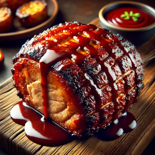 Juicy Pancetta with BBQ Sauce