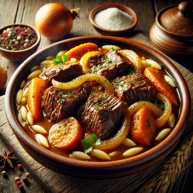 Traditional veal from Mytilene