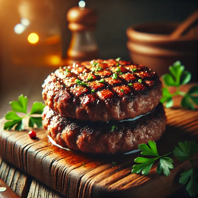 Homemade Burgers with Secret Ingredient